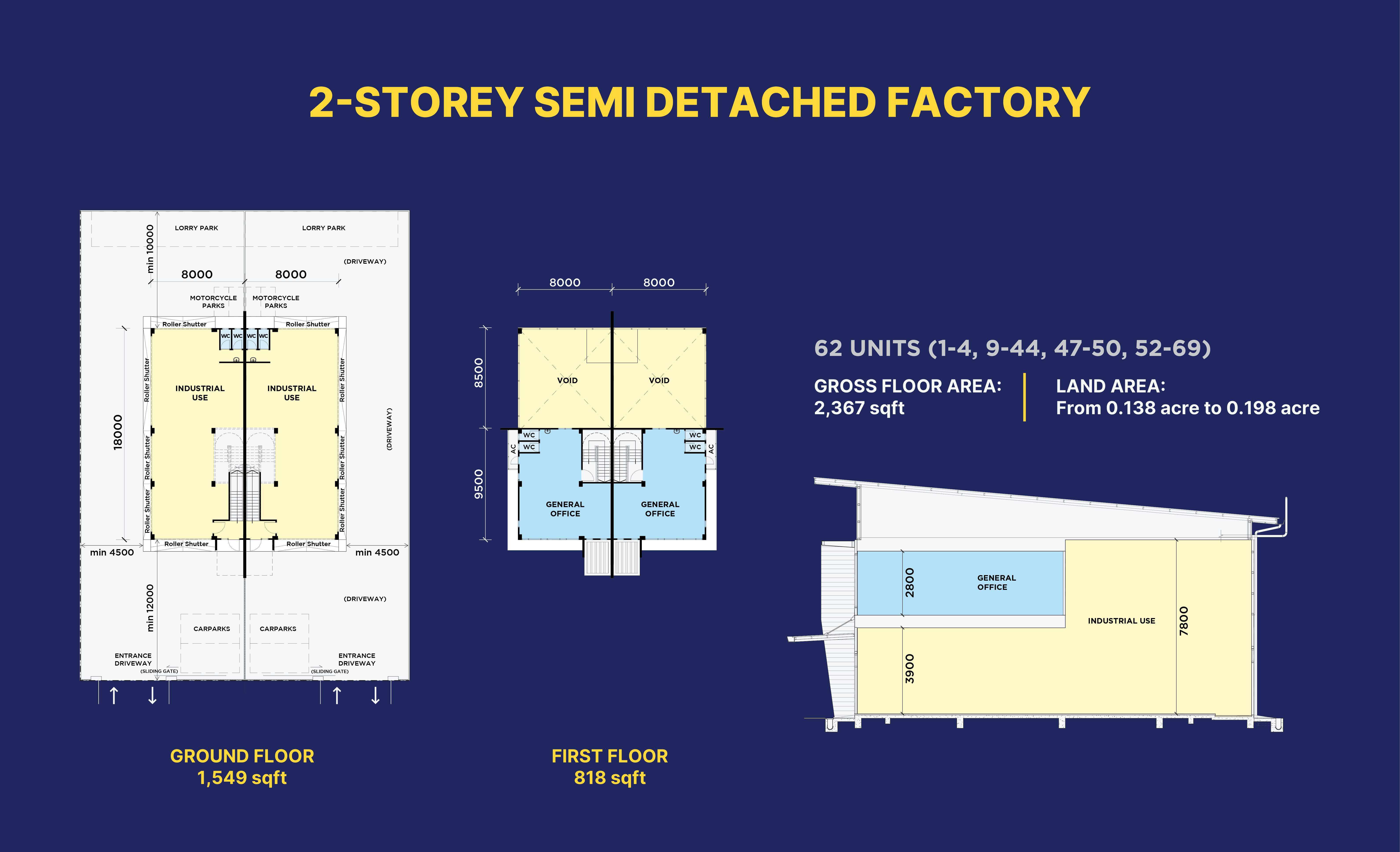 PrimeBay Semi-Detached Factory Floor Plan
